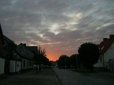Abendrot &uuml;berm Pietzpuhler Weg 10/2005